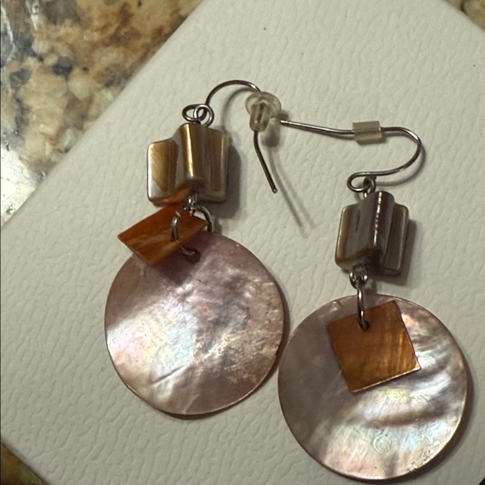 Earrings w Brown Accents